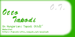 otto tapodi business card